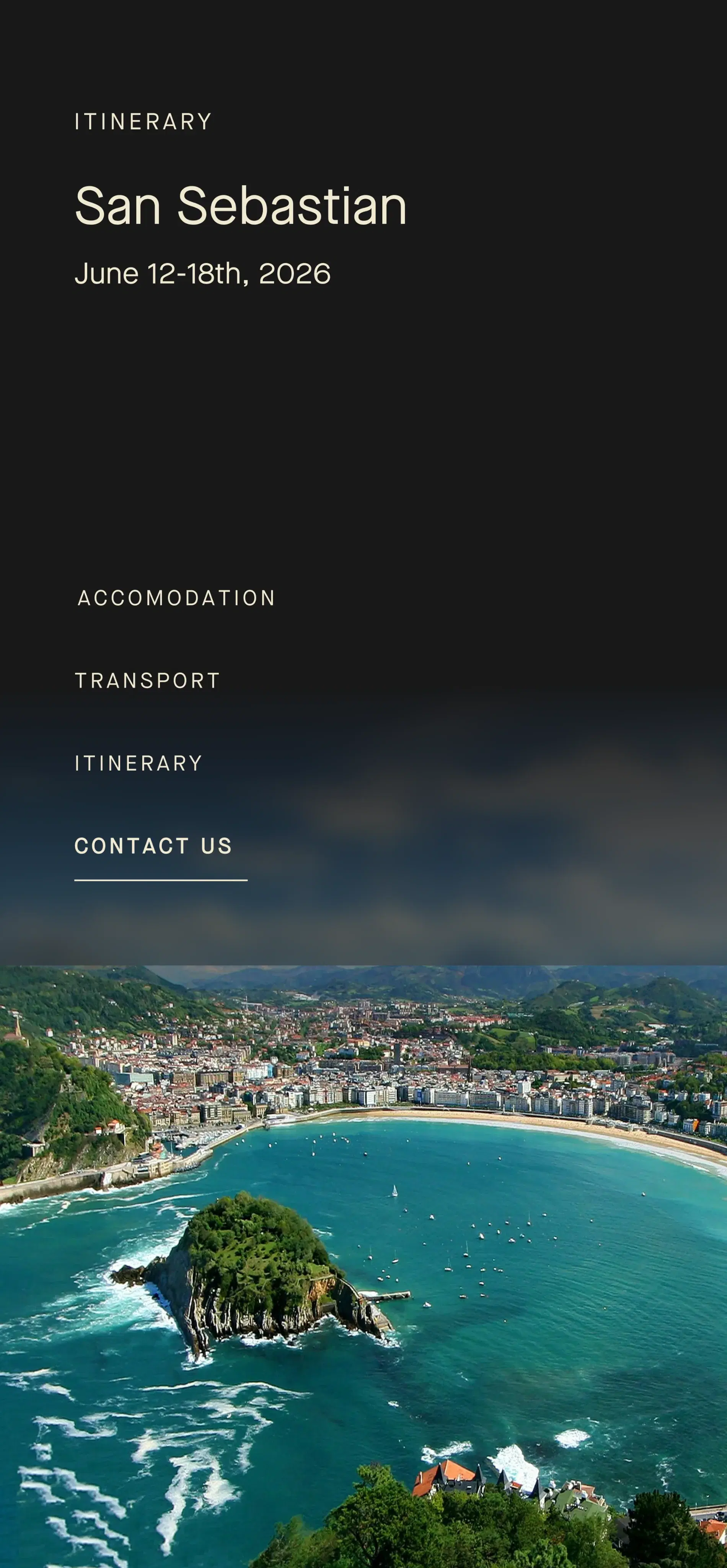 App overview screen