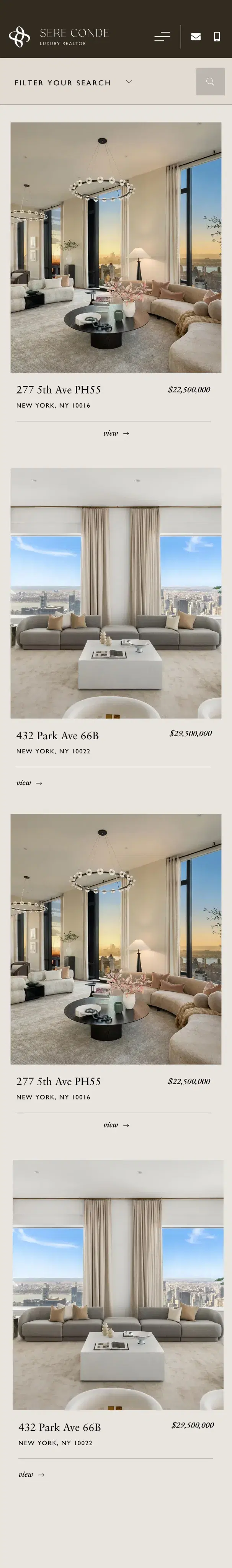 NYC app screen 1